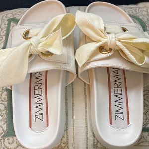 ZIMMERMANN
Leather Bow Accents Slides
Size: 39 US 9